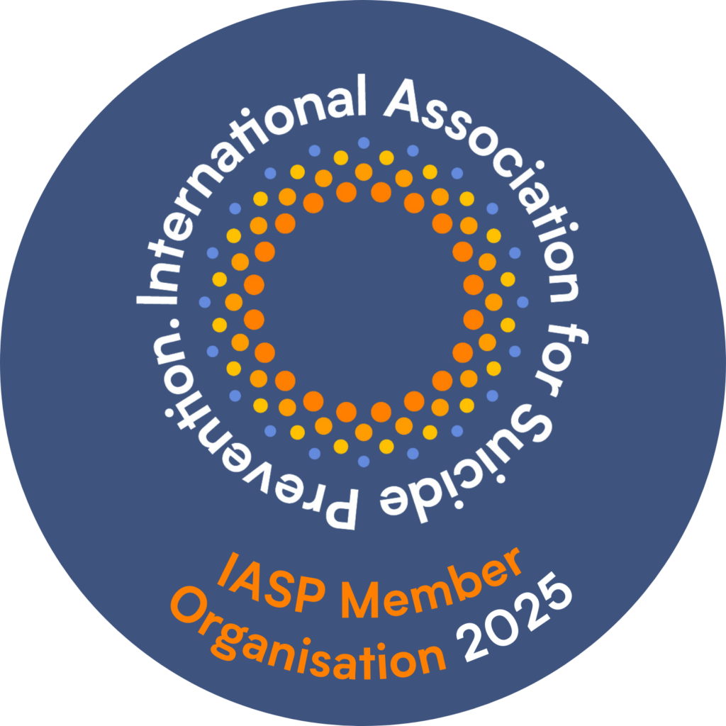 IASP Member Organisation 2025 badge International Association for Suicide Prevention