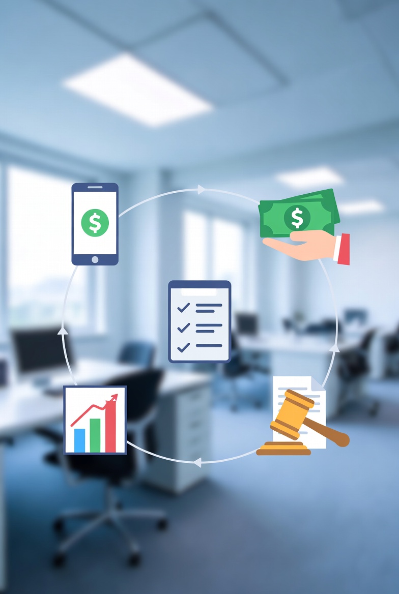 Contractor and homeowner reviewing work