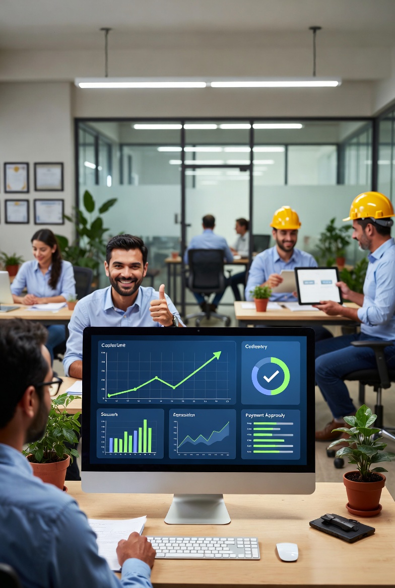 Milestone approval on digital dashboard